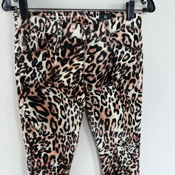 NWOT AG Leopard Print Farrah Skinny Ankle Pants Velvet Casual Women’s 27 - Picture 5 of 12